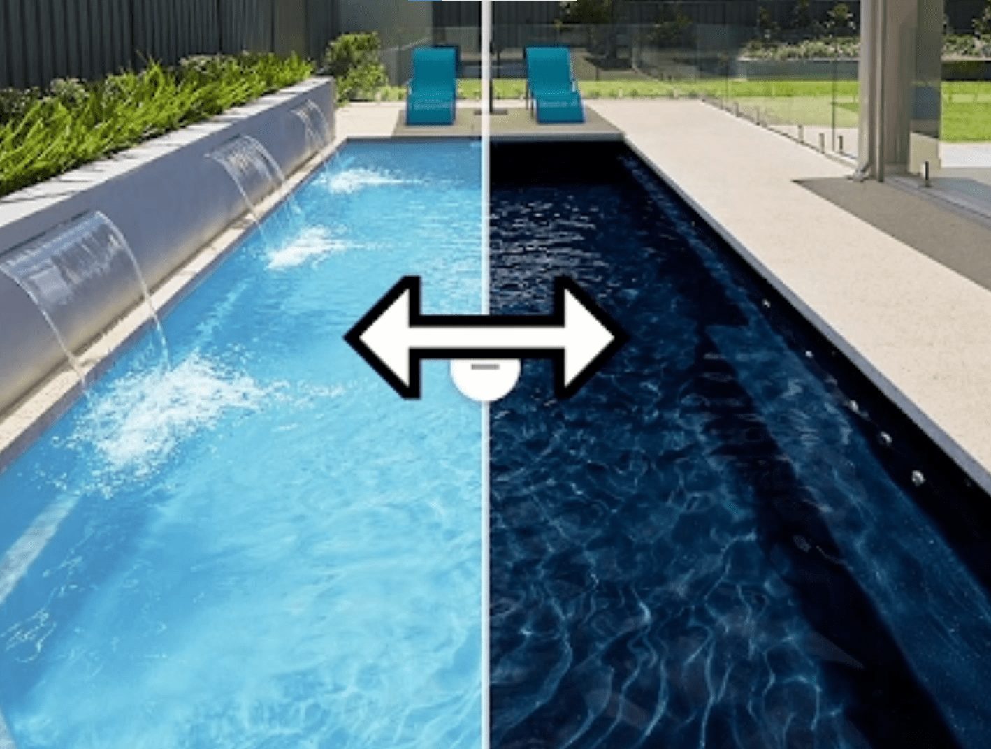 Tri Color Pool Explore Brisbane’s Most VIBRANT Fibreglass Pool Colours